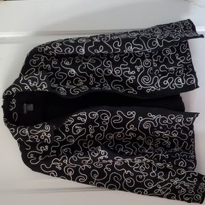 Tally Ho wool jacket. Size XL, black and white